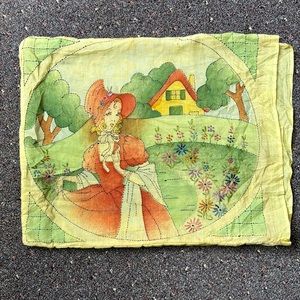 Boudoir pillow lady with flowers